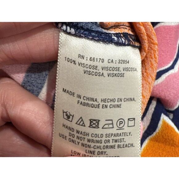 Maeve Size 2 Finley Wide Leg Colorful Bright Boho Jumpsuit Anthropologie READ - Picture 5 of 12